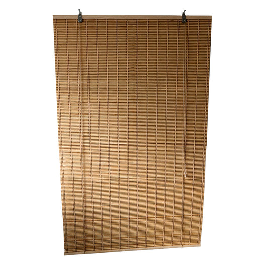 Cortina Roller De Bambú Persiana Ajustable 120x200 Cm