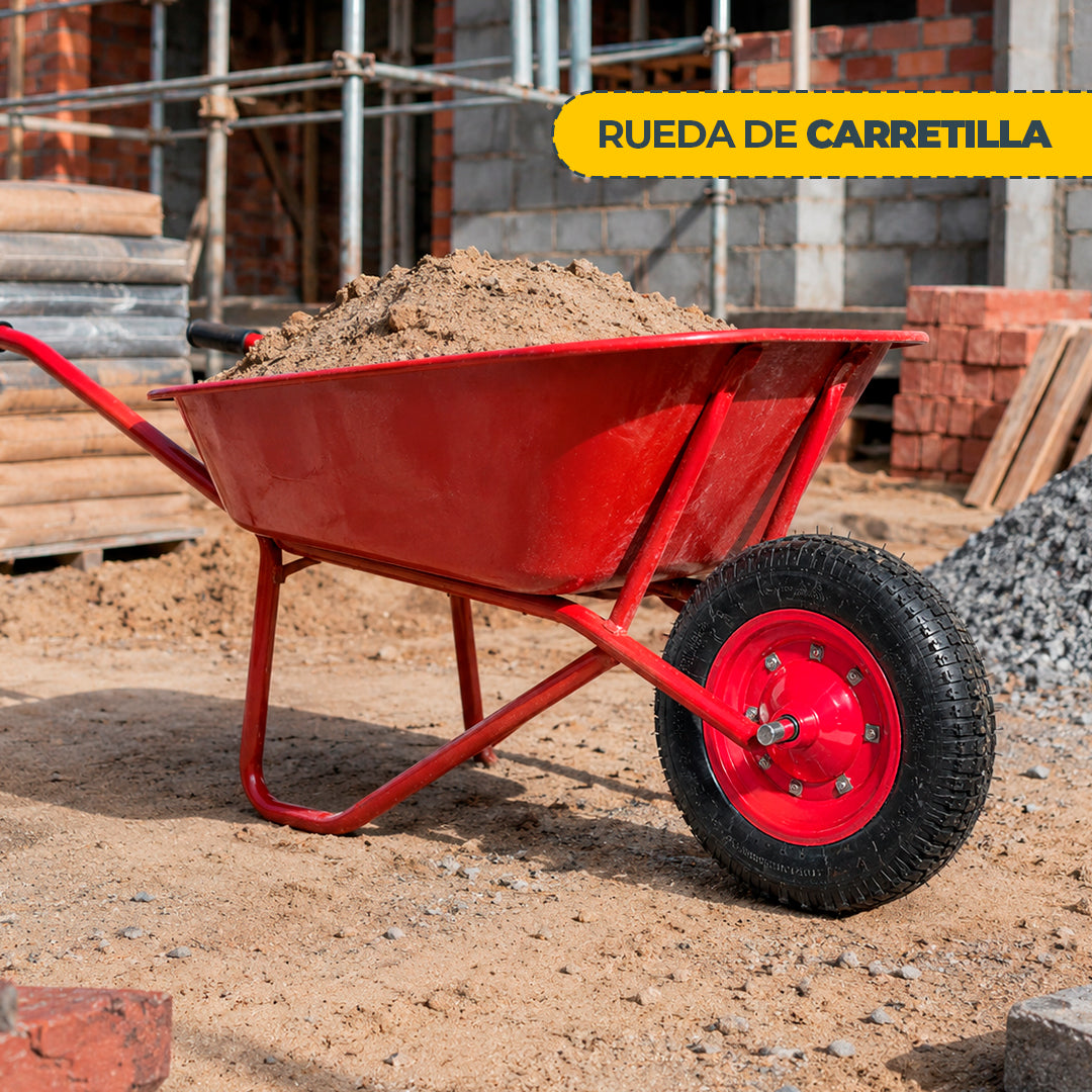 Rueda De Carretilla Inflable Con Pasador 350x8
