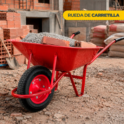 Rueda De Carretilla Inflable Con Pasador 350x8