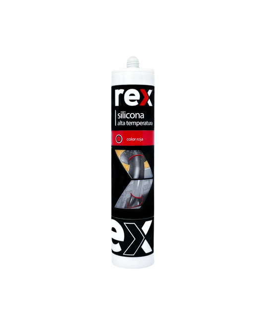 Silicona Roja Alta Temperatura Rex 300ml para Motor y Estufas | Pack 1 a 12 Unidades