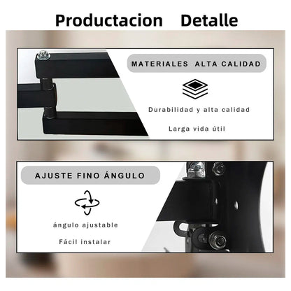 Soporte TV Pared 14 a 55 Pulgadas con Brazo Móvil Articulado Giratorio