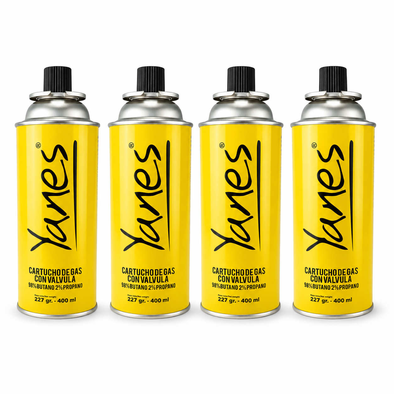Gas Butano Yanes 227 Grs Cartucho para Soplete y Cocinilla | Pack 1 a 28 Unidades
