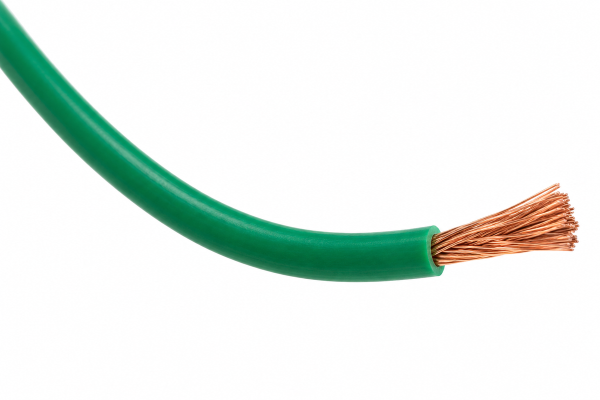 Cable Libre de Halógeno 1,5 mm Verde Flexible Rollo 100 m Certificado