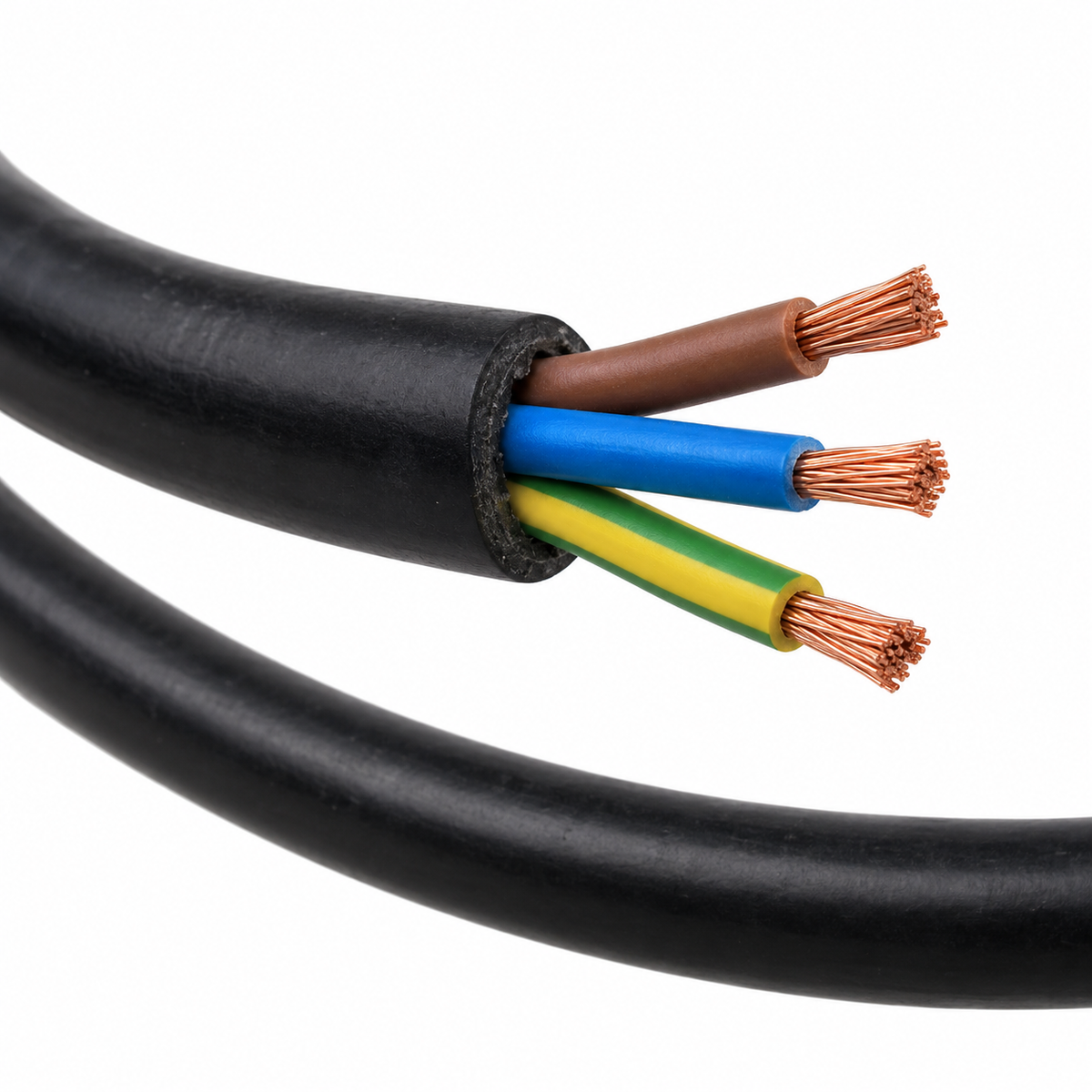 Cable Cordón Eléctrico 3 x 1,5 mm Rollo 100 m Certificado