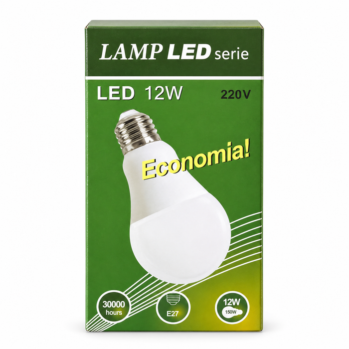 Ampolleta LED 12W E27 Luz Blanca Fría 220V Bajo Consumo | Equivale a 100W