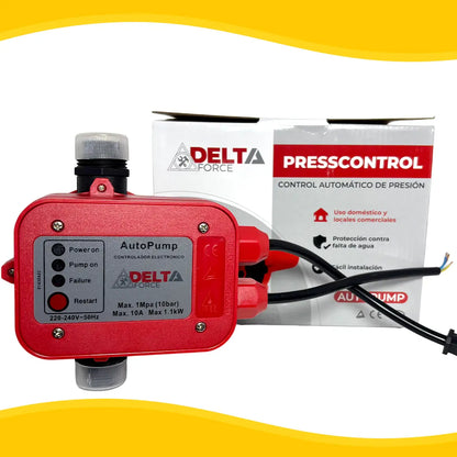 Presostato Automático Press Control para Bomba de Agua 0,5 a 1 HP 220V
