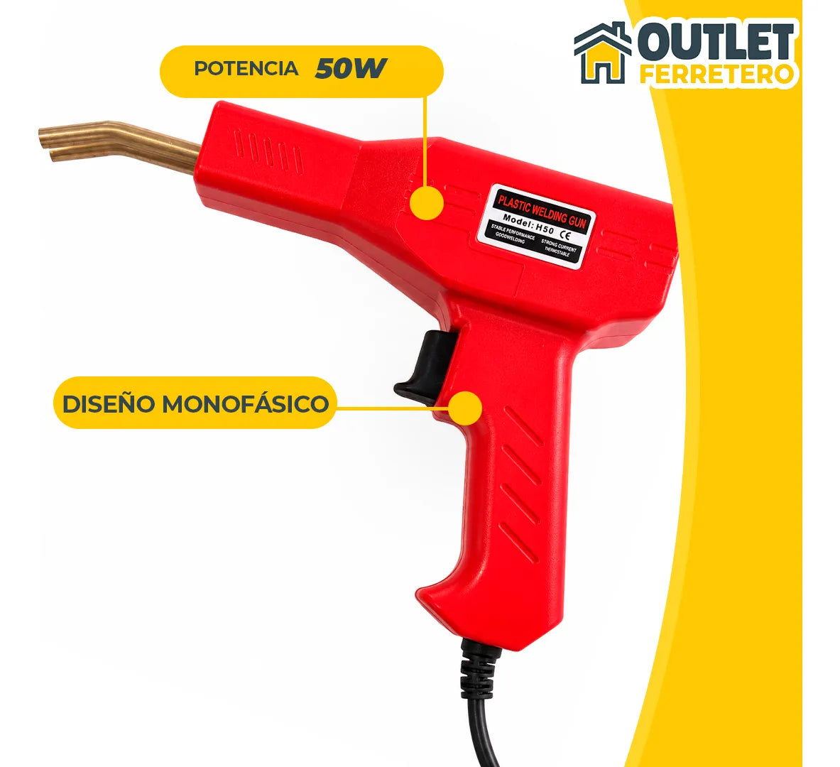 Kit Soldadora Para Repacion De Plastico 200 Und 7 Pcs