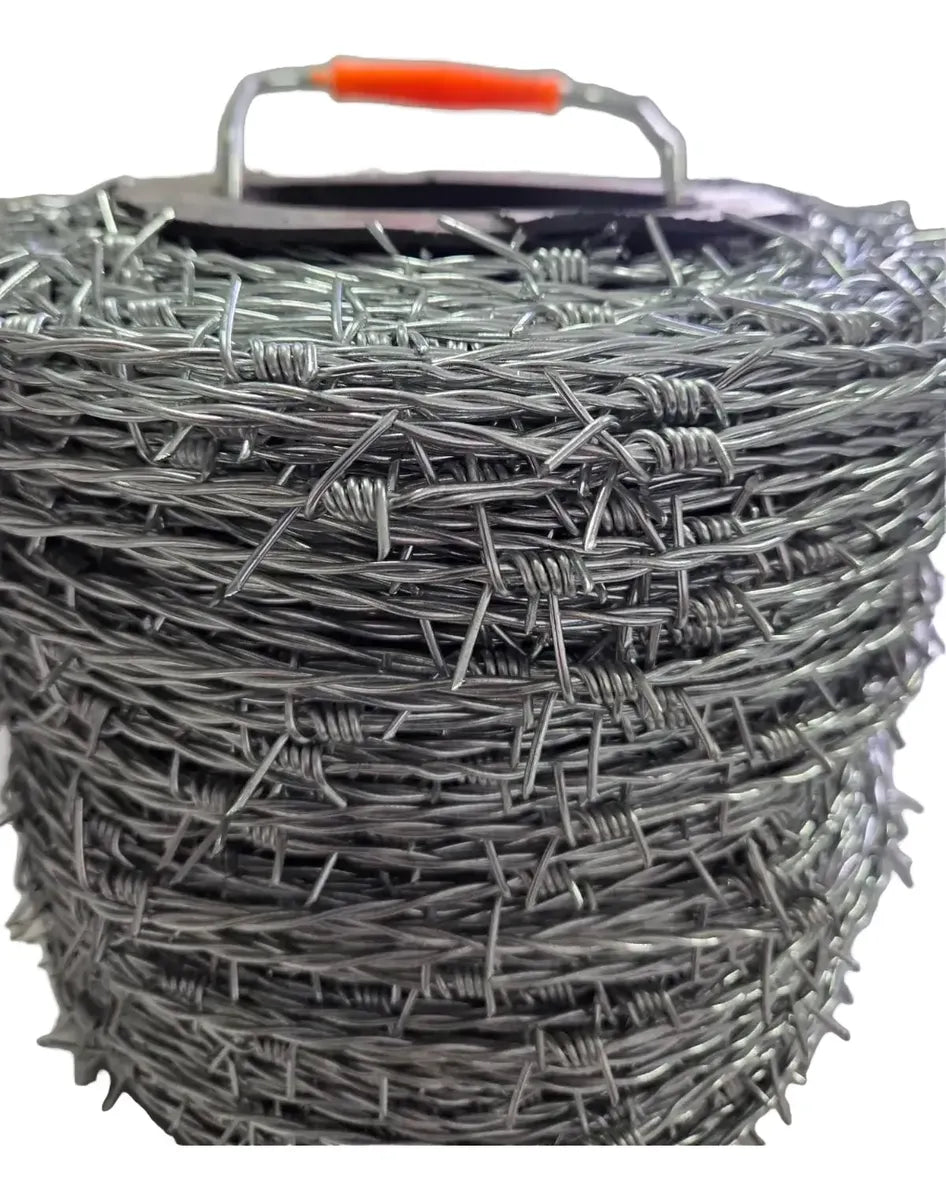 Alambre de Púas Galvanizado Rollo 275 Mts Calibre 16 (12,5 Kg) para Cercos