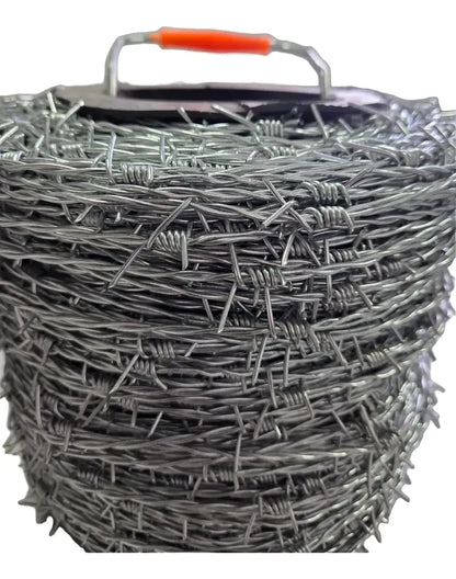 Alambre de Púas Galvanizado Rollo 275 Mts Calibre 16 (12,5 Kg) para Cercos