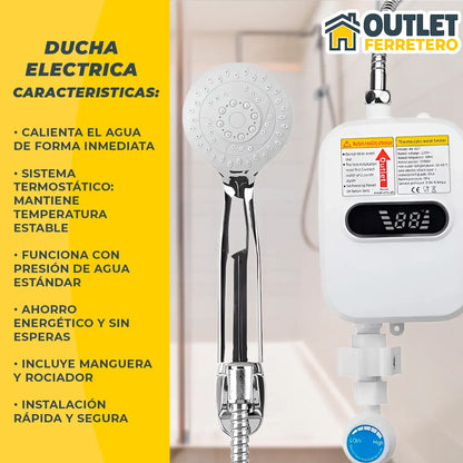 Ducha Eléctrica Instantánea Tasbel 3.5kw 220v Termostática