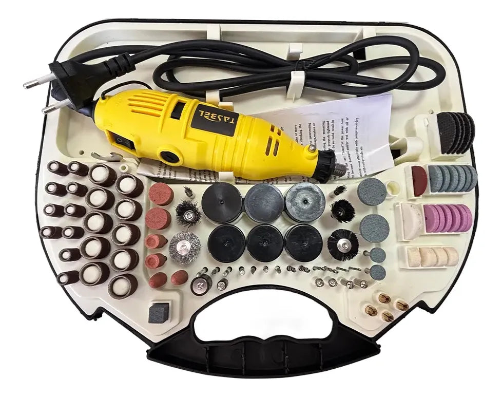 Minitorno Eléctrico Tasbel Kit Mini Dremel Compacto