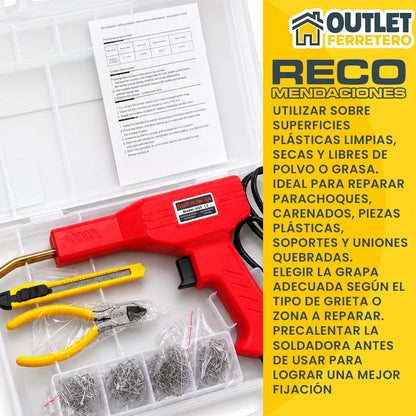 Kit Soldadora Para Repacion De Plastico 200 Und 7 Pcs