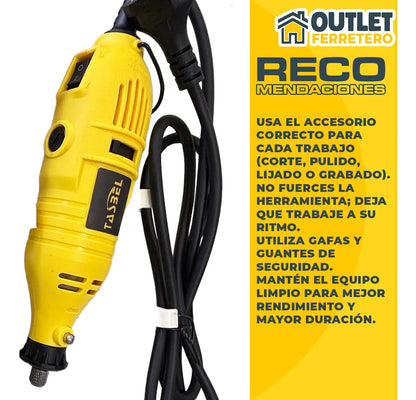Minitorno Eléctrico Tasbel Kit Mini Dremel Compacto