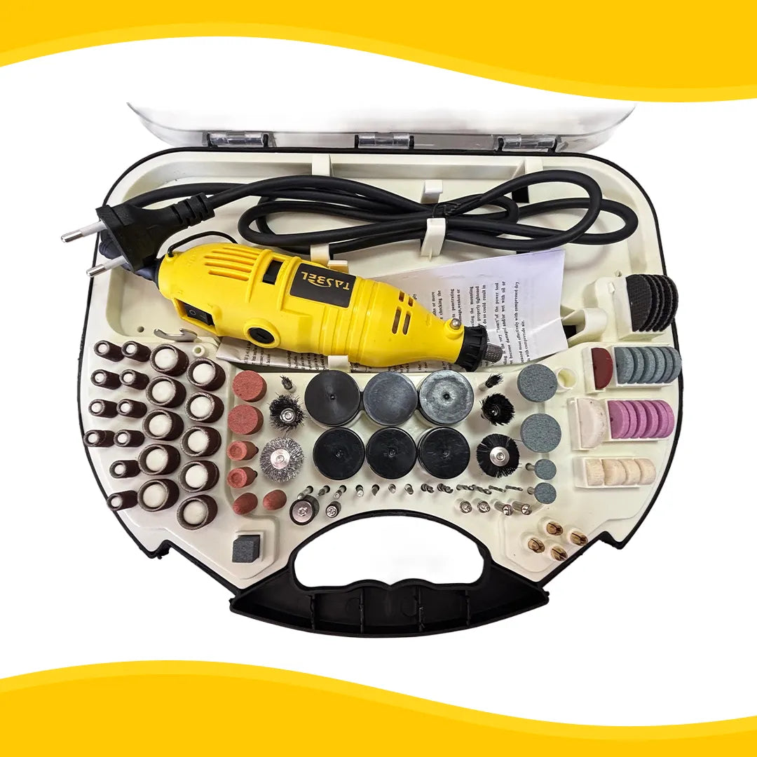 Minitorno Eléctrico Tasbel Kit Mini Dremel Compacto