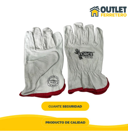 Guante Cabretilla De Cuero Resistente Talla 10 Pack 10und