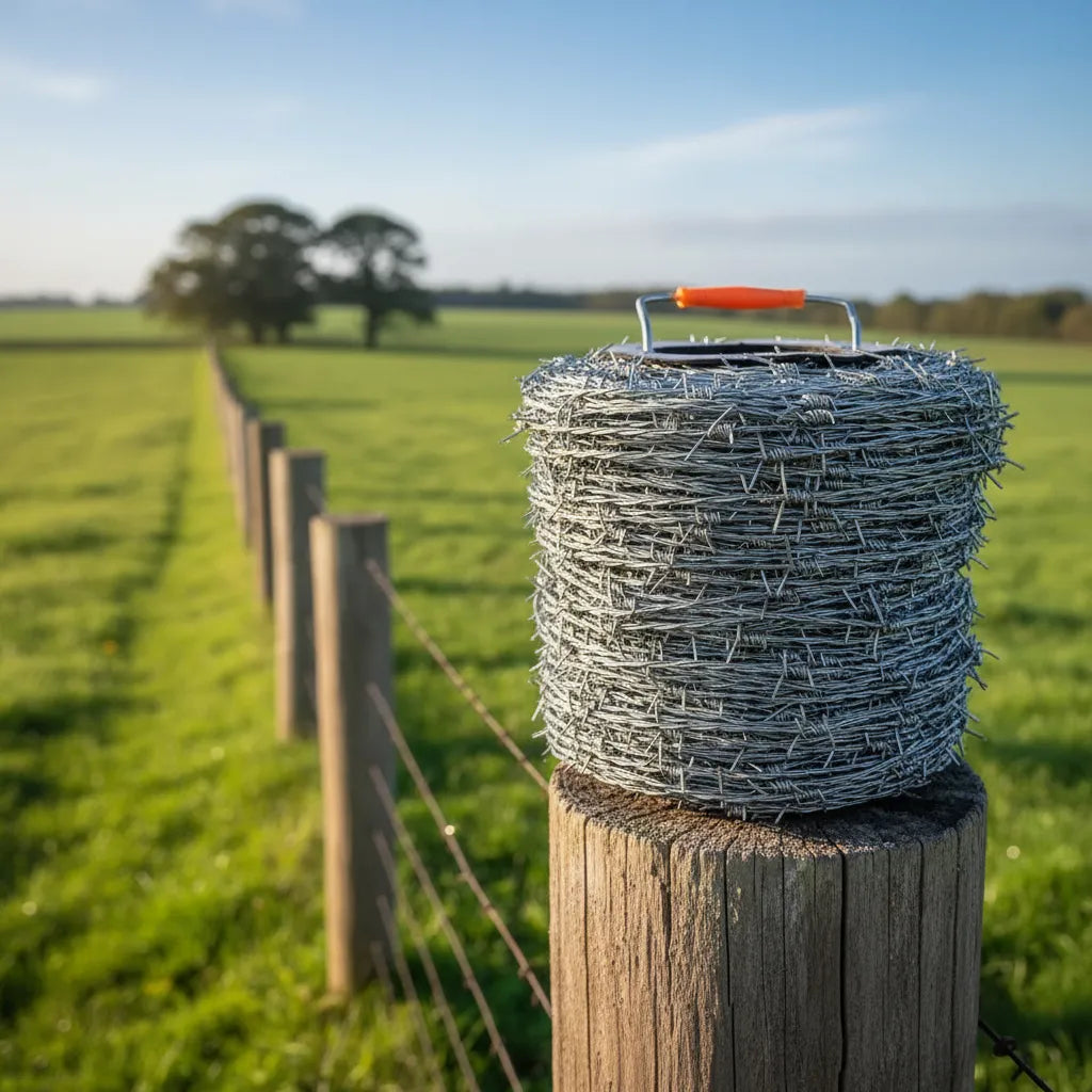 Alambre de Púas Galvanizado Rollo 275 Mts Calibre 16 (12,5 Kg) para Cercos
