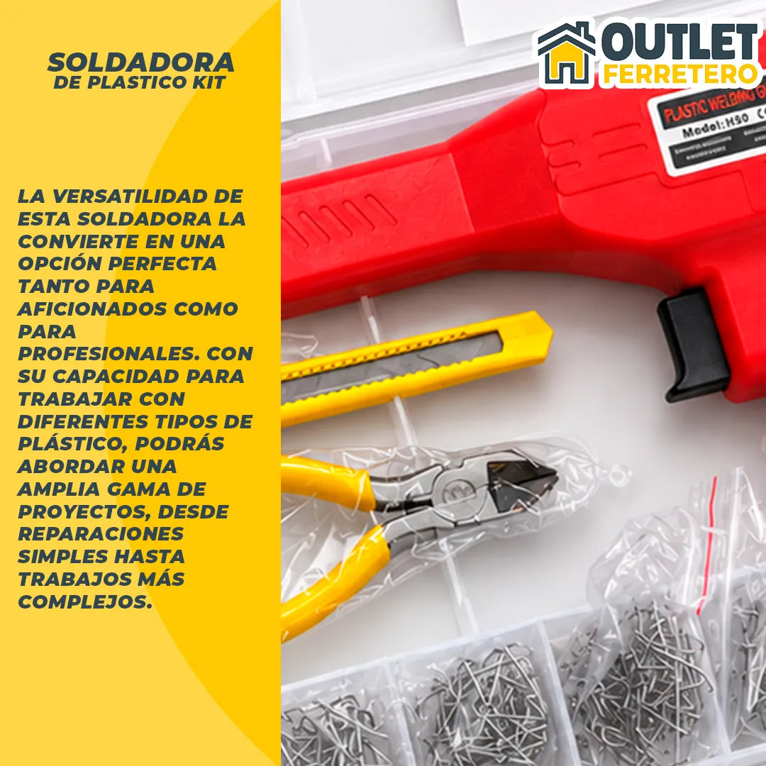 Kit Soldadora Para Repacion De Plastico 200 Und 7 Pcs