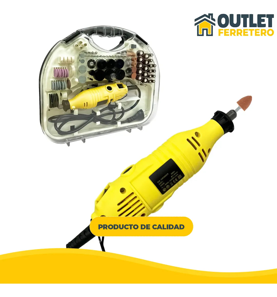 Minitorno Eléctrico Tasbel Kit Mini Dremel Compacto