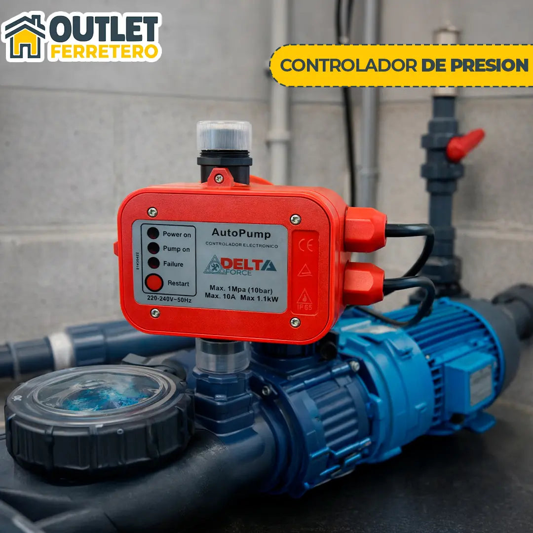 Presostato Automático Press Control para Bomba de Agua 0,5 a 1 HP 220V