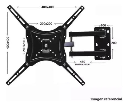 Soporte Pared Para Tv De 14 A 55 Pulgadas Con Brazo Movil