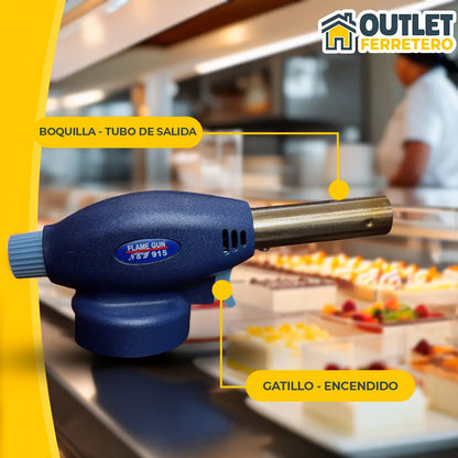 Soplete Cocina Gasfitería Repostería Recargable 1300°c