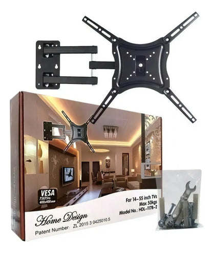 Soporte Pared Para Tv De 14 A 55 Pulgadas Con Brazo Movil