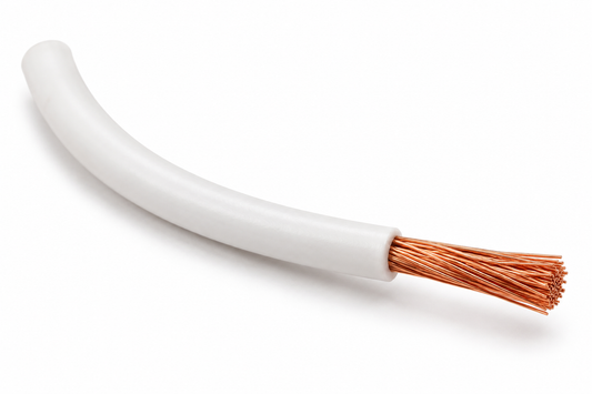 Cable Libre de Halógeno 1,5 mm Blanco Flexible Rollo 100 m Certificado