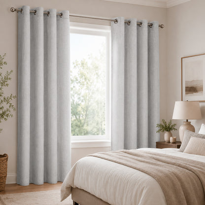 Cortina Blackout 100% Anti Luz 220x140 Cm 2 Paños para Dormitorio en 5 Colores