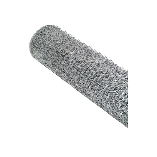 Malla Gallinera Hexagonal Galvanizada 0,6 x 25 Mts para Gallineros y Huertos