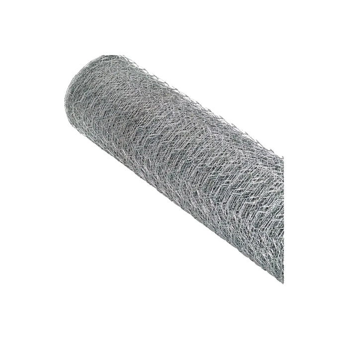 Malla Gallinero Hexagonal Galvanizada 0,6x25 Mts Pollera para Huerto y Cerco