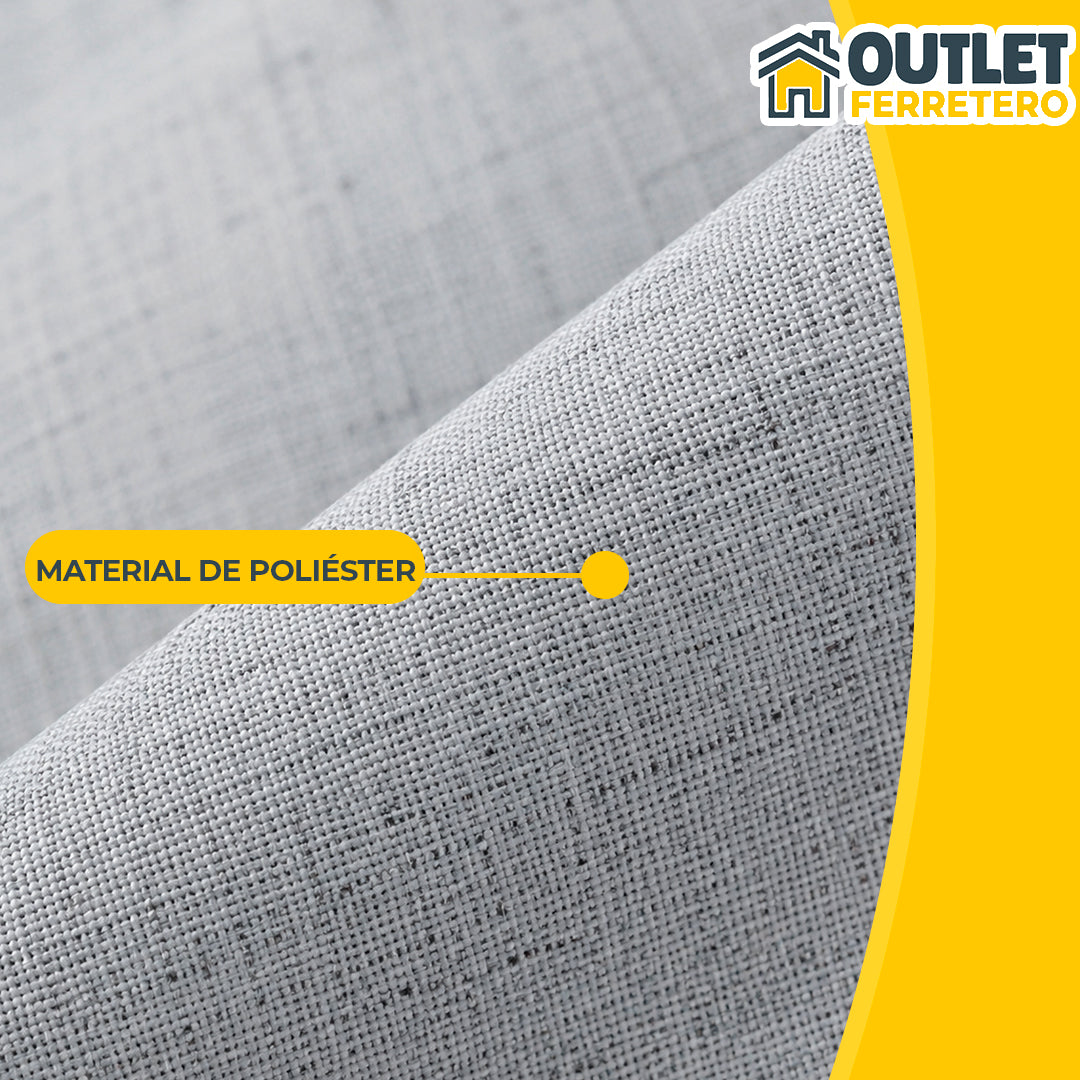 Cortina Blackout 100% Anti Luz 220x140 Cm 2 Paños para Dormitorio en 5 Colores