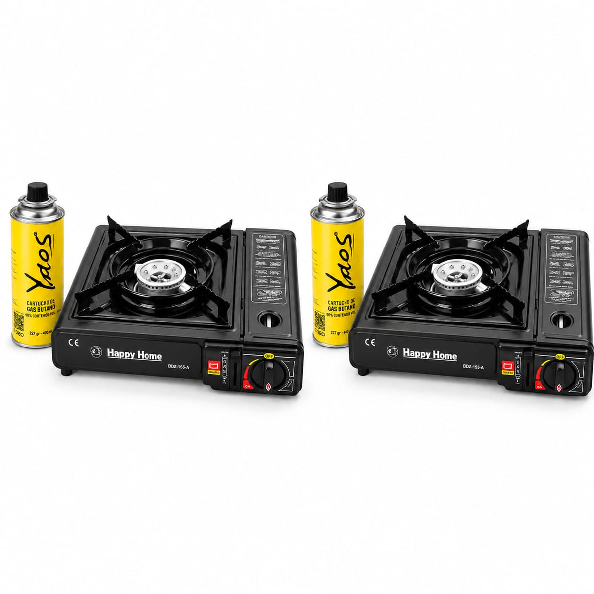 Cocinilla a Gas Portátil + Cartucho Gas Butano 227 g de Regalo para Camping