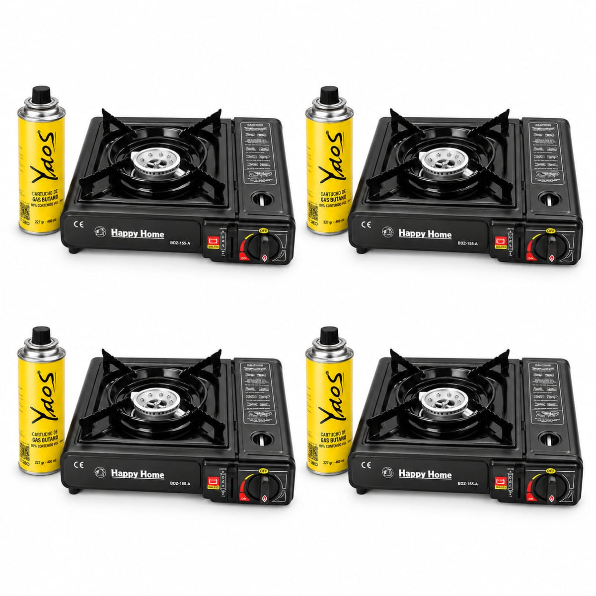Cocinilla a Gas Portátil + Cartucho Gas Butano 227 g de Regalo para Camping
