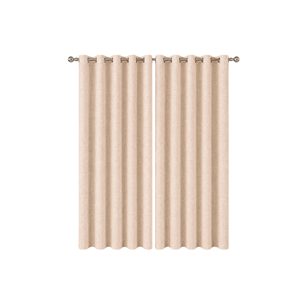Cortina Blackout 100% Anti Luz 220x140 Cm 2 Paños para Dormitorio en 5 Colores