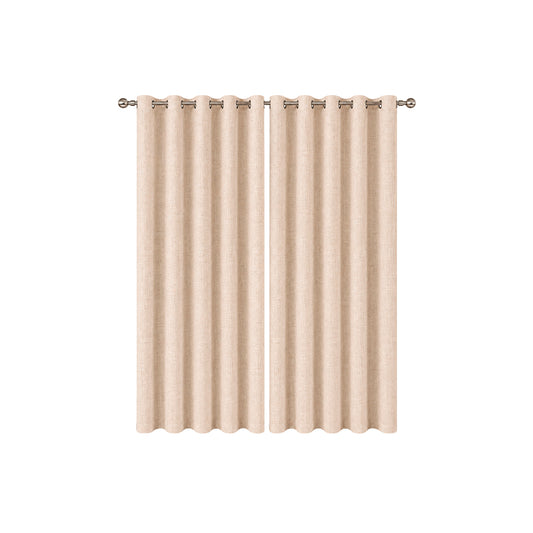 Cortina Blackout 100% Anti Luz 220x140 Cm 2 Paños para Dormitorio en 5 Colores