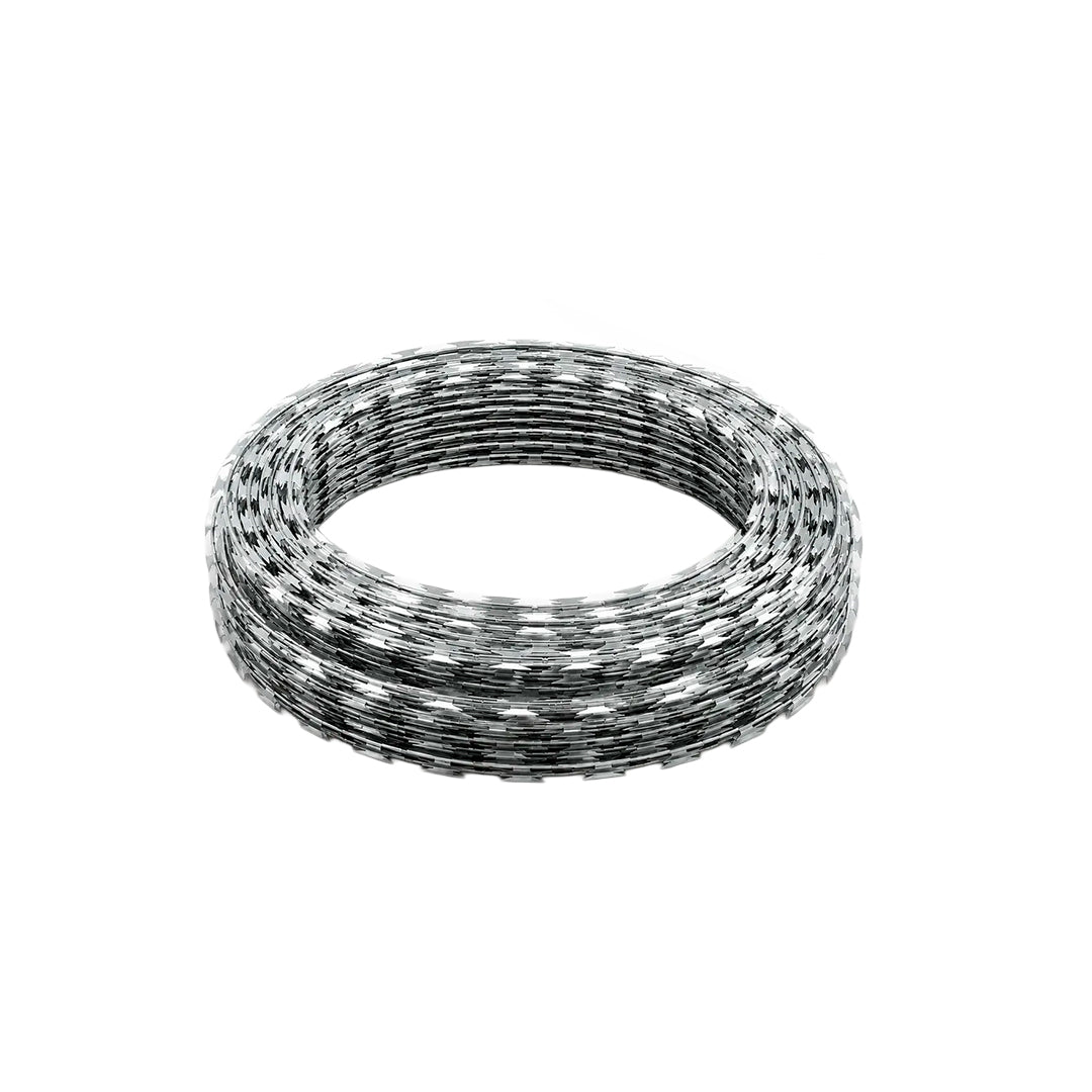 Concertina Galvanizada 10 Mts x 30 Cm Alambre de Púas para Seguridad Perimetral