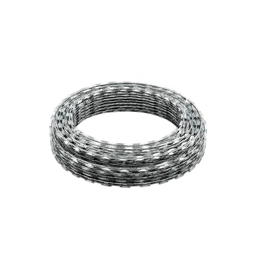 Concertina Galvanizada 10 Mts x 30 Cm Alambre de Púas para Seguridad Perimetral